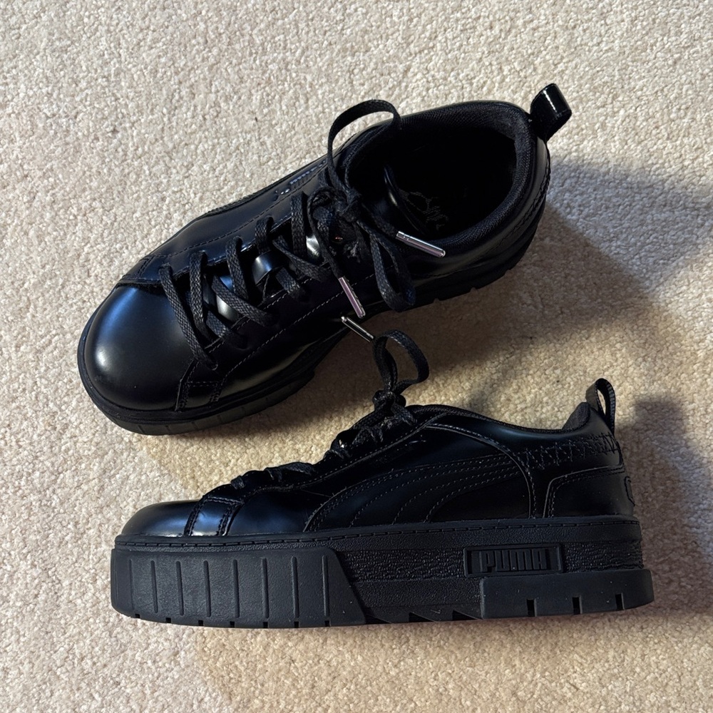 Puma x Dua Lipa Mayze Black Chunky Sole Sneakers (FITS NARROW) - Picture 3 of 13